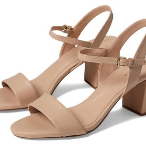 Cole Haan Josie Sandals Women's 7 Brush Leather Ankle Strap Block Heel HAWK2002