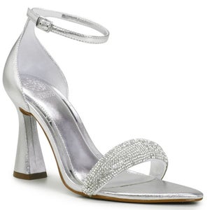 Vince Camuto Aylen Strappy Womens US 10 Silver Rhinestone Dress Sandals HAWK1883