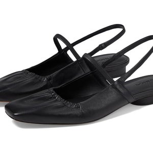 Vince Venice C2747L3-004 Flats Women's US 9 Black Leather Slingback HAWK1840