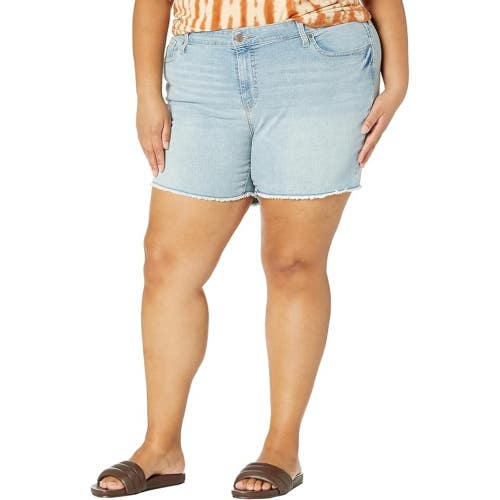 Signature by Levi Strauss & Co Cut-Off Shorts Women 6 Blue Denim Mid-Rise JZZ358