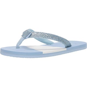 Hari Mari Meadows Asana 4006-319 Sandal Girls US 4 Blue Glitter Flip Flop JZZ622