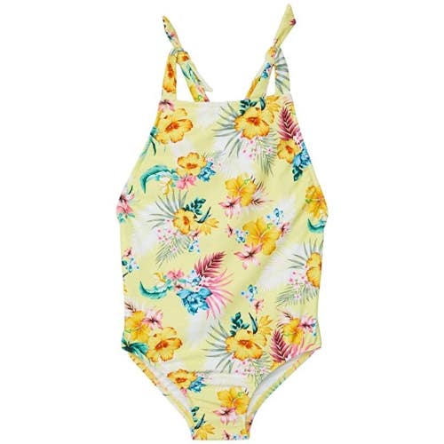 Seafolly Coconut Grove Swimsuit Girls 2 Multi Tropical Print One-Piece JZZ424