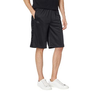 Kappa 222 Banda Treadwellz Shorts Men's XS Black Elastic Waist Activewear JZZ397