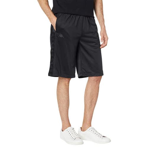 Kappa 222 Banda Treadwellz Shorts Men's XS Black Elastic Waist Activewear JZZ397