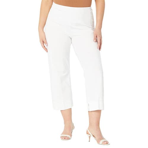 Lysse Gaia Braided Crop Pants Women's Medium White 4-Way Stretch Straight JZZ366