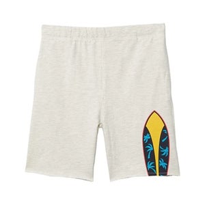 Appaman Adaptive Camp Shorts Boys Medium Gray Graphic Print Elastic Waist JZZ359