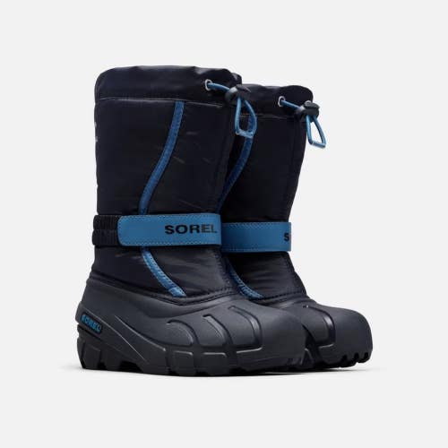 Sorel Flurry 1855252-464 Children 11 Collegiate Navy Mid-Calf Snow Boots JZZ338