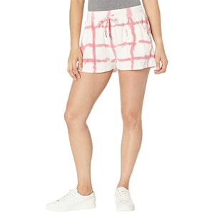 Mod-o-doc Terry Cloth Shorts Women's M Enamored Check Cotton Summer Cozy JZZ370