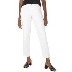 Liverpool Los Angeles Liv Jeans Women's 10/30 White Denim Relaxed Skinny GBO1936