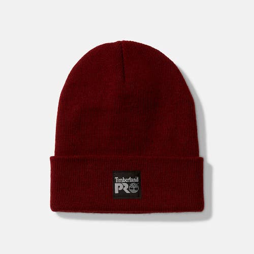 Timberland Pro Watch TB0A1V98644 Beanie Men's OS Maroon Rib Knit Cap JAX793
