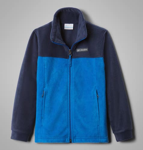 Columbia Steens Mountain II Jacket Boys XL Blue Indigo Fleece Full Zip JAX801
