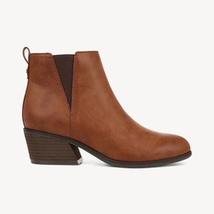 Dr. Scholl's Lacey Booties Women's US 9.5 Honey Faux Leather Ankle Boots RHS7052