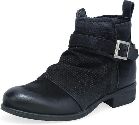 Miz Mooz Suzy 275274-101-6002 Bootie Women's US 8.5-9 Black Ankle Boots RHS7062