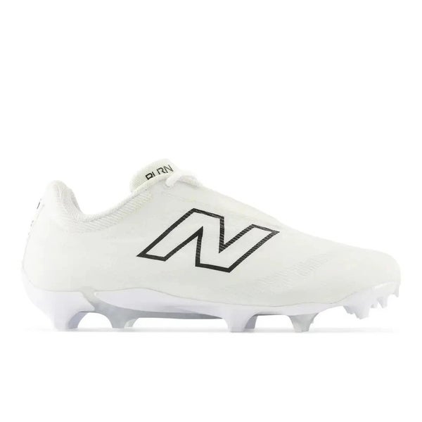 New Balance BurnX4 BURNLW4 Men's 5.5 White Gray Molded Lacrosse Cleats RHS7031