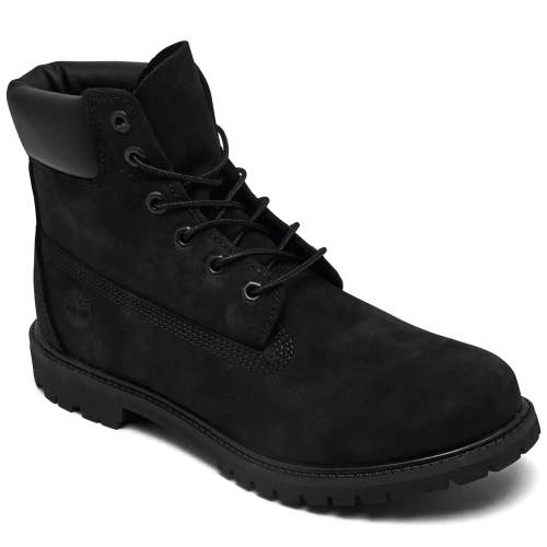 Timberland Premium TB18658A001 Boot Womens US 10 Black Nubuck Waterproof DWA3581
