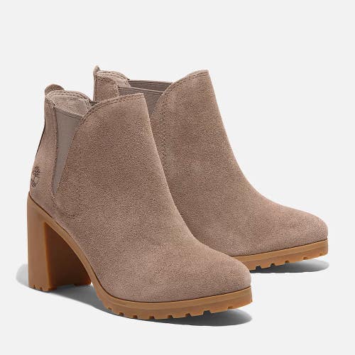 Timberland Allington TB0A2A4JET5 Boots Women's 6.5 Taupe Suede Chelsea DWA3564