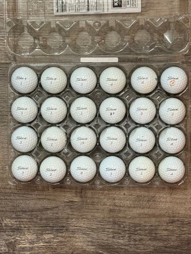 24 Titleist Pro V1x Golf Balls - 4A Near-Mint Condition, 2024 Model