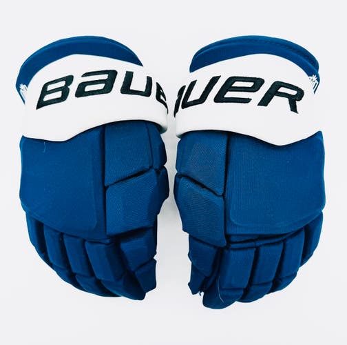 Custom Tampa Bay Lightning Bauer Supreme MACH Hockey Gloves-15"-Single Layer Palms