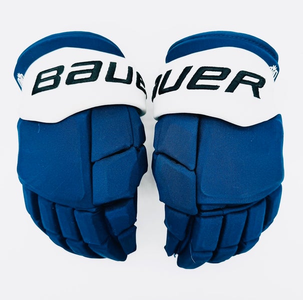 Custom Tampa Bay Lightning Bauer Supreme MACH Hockey Gloves-15"-Single Layer Palms