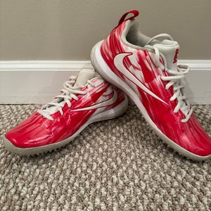 Red Unisex Size M 7.0 (W 8.0) Adult Nike Huarache Shoes (Used)