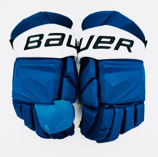 Custom Tampa Bay Lightning Hedman Bauer Vapor Hyperlite Hockey Gloves-15"-Single Layer Palms
