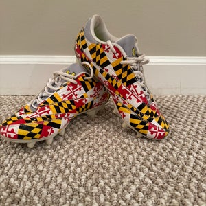 Maryland Flag Cleats Size M 6.5 (W 7.5) Adult Under Armour Molded Cleats (New)