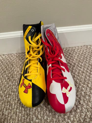 UMD UA Highlight MD Flag Size M 7.0 (W 8.0) Adult Under Armour Molded Cleats (New)