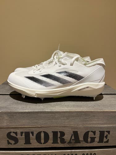 Adidas Women’s Adizero Instinct+ Softball Spikes Size  9.0 NWOB White Volt Green IF3361#574