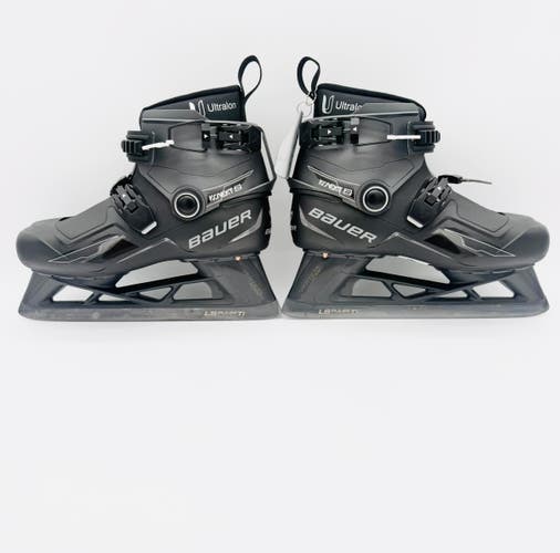 New Custom Black Bauer KONEKT 2 Goalie Skates-7-LS Pulse Ti