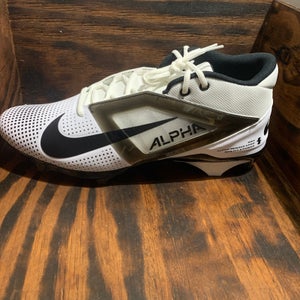 Nike Air Alpha Menace 4 Pro Football Cleats Size 15 Black White FZ7702-105 New