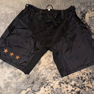 Size Large Pro Stock Washington Capitals Reverse Retro Bauer Nexus Girdle/Pant Shell Black #27