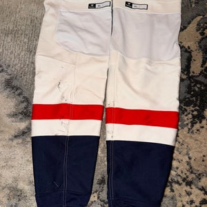 Washington Capitals Game Used Away Socks Size XL Fanatics