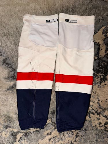 Washington Capitals Game Used Away Socks Size XL Fanatics