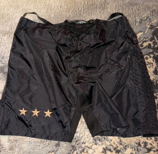 Size L/XL Pro Stock Washington Capitals Reverse Retro CCM PP10G Goalie Girdle/Pant Shell Black #31