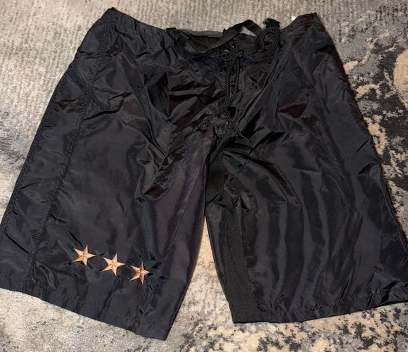 Size Large Pro Stock Washington Capitals Reverse Retro CCM PP10 Girdle/Pant Shell Black #2