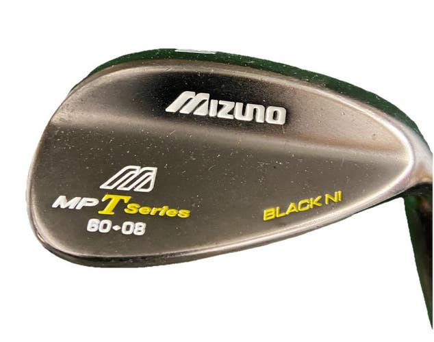 Mizuno MP T Series Black Nickel Forged Lob Wedge 60*08 RH Steel 35" New Grip