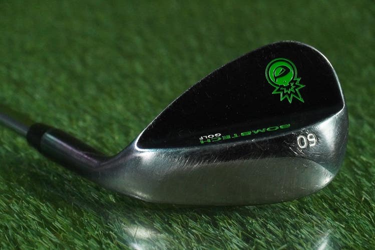 Bombtech Golf Midnight Shadow 60 Wedge Lob Steel Shaft RH ~ LOOK!!
