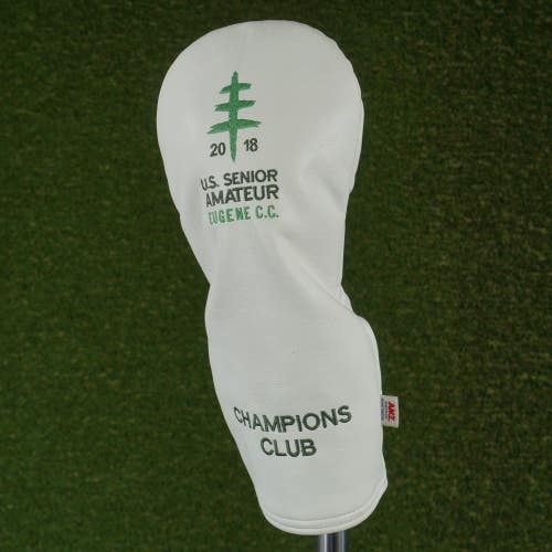 AM&E U.S. Senior Amateur 2018 Tournament Driver Headcover White Champions Club