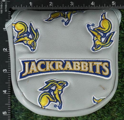 CMC Design Sdsu Jackrabbits Mallet Putter Headcover Magnetic Gray/ Yellow/ Blue