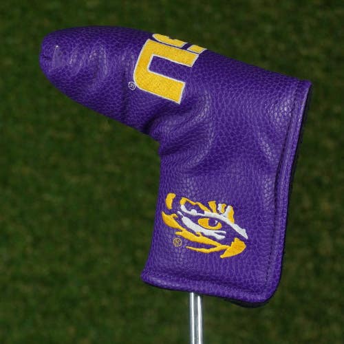 Louisiana State University LSU Tigers Blade Putter Headcover Purple / Yellow
