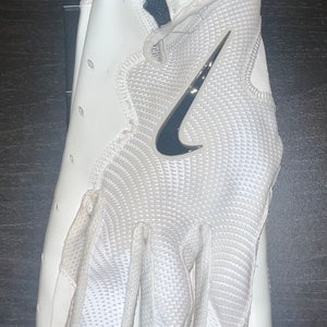 White/Black XL Adult Nike Vapor jet 8.0 Gloves NFL Issued (Used)