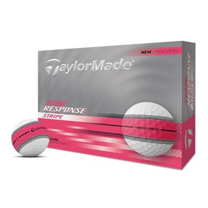 Taylor Made Tour Response Stripe Golf Balls (Neon Pink, 12pk) 1dz 2025 NEW