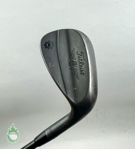 Used Titleist Vokey SM7 F Grind Jet Black Wedge 50*-08 X Stiff Steel Golf Club