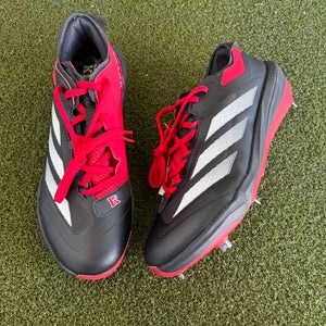 Men's Size M 9.0 (W 10.0) Adidas adizero Impact NCAA PE Rutgers Low Top Metal Cleats (New)