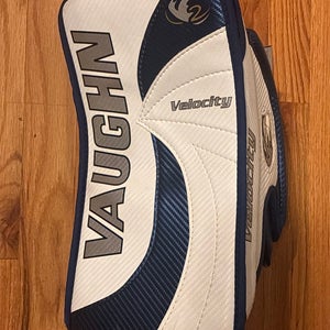 Blue Junior Vaughn Velocity 7070 Goalie Blocker (used)