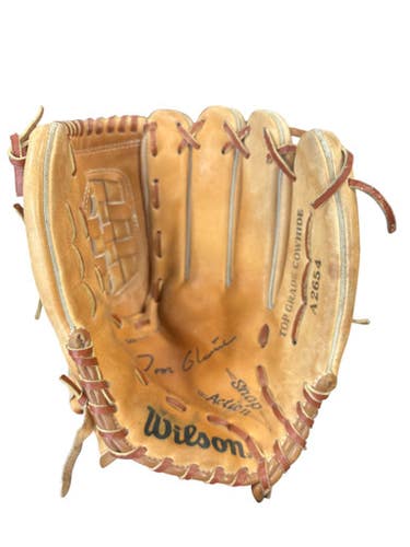 Used Wilson A2654 SIGNATURE SERIES BB/SB Glove RH Throw Brown 10" 11863-S000025144