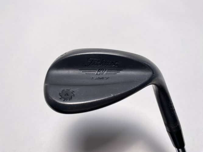Titleist Vokey SM7 Jet Black Wedge 60* 12 Bounce D-Grind Wedge Steel Mens RH
