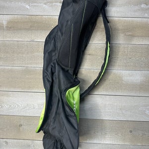 TourTrek Golf Club Travel Bag Airline Soft Case Black Green 3 Way