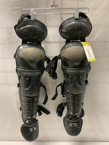 Used Rawlings LGPRDGY-B Catchers Leg Guards Black Youth 11490-S000268279