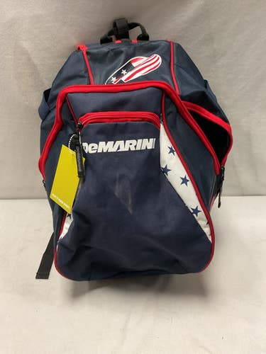 Used Demarini VOODOO JR BB/SB Player Backpack White/Red/Navy 11490-S000268277